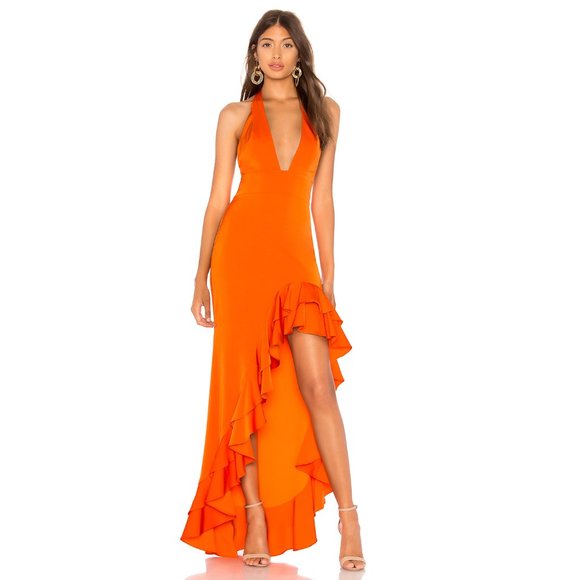 Lovers + Friends Dresses & Skirts - NEW Lovers + Friends Fama Gown Orange Small C21